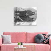 オグララ将軍「レッドクラウド」と「アメリカンホース」 キャンバスプリント (インサイチュ (リビング))