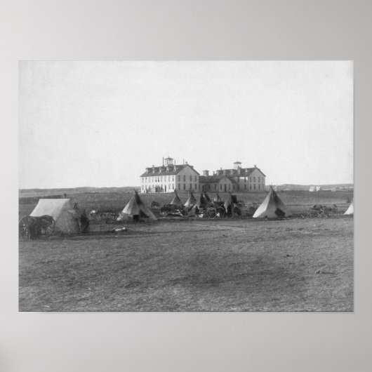 オグララ・ティピ米国インディアン学校の前 ポスター (正面)