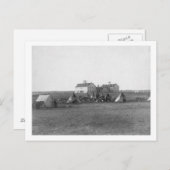 オグララ・ティピ米国インディアン学校の前 ポストカード (正面/裏面)