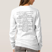 オグララ・ネブラスカのTシャツに身を任せる Tシャツ (裏面)