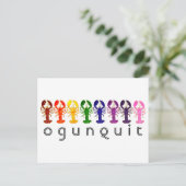 オグンクットメインレインボーロブスター ポストカード (スタンド正面)