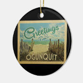 オグンクドメーヌビーチヴィンテージトラベル セラミックオーナメント (左)