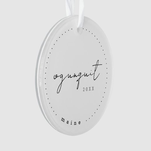 オグンクドメーヌME旅行統一された州シンプル オーナメント (正面)