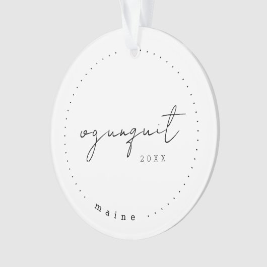 オグンクドメーヌME旅行統一された州シンプル オーナメント (正面)
