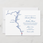 オグンヤットメエレガントイン海軍の地結婚図 招待状 (正面)