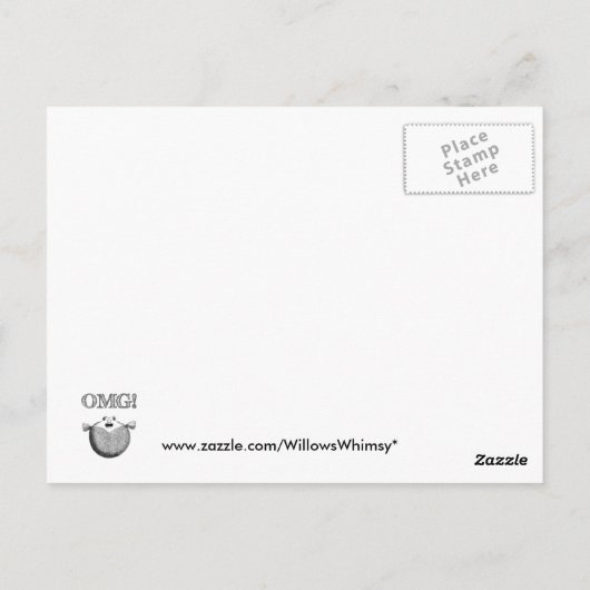 オグ！かわいい&フグおもしろいイラストレーションはがき ポストカード (裏面)