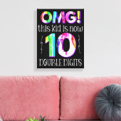 オグ！この子は今10桁のダブルデジタ絵を描ル キャンバスプリント (インサイチュ (リビング))