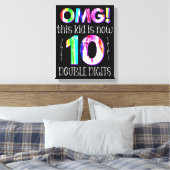 オグ！この子は今10桁のダブルデジタ絵を描ル キャンバスプリント (インサイチュ (寝室))