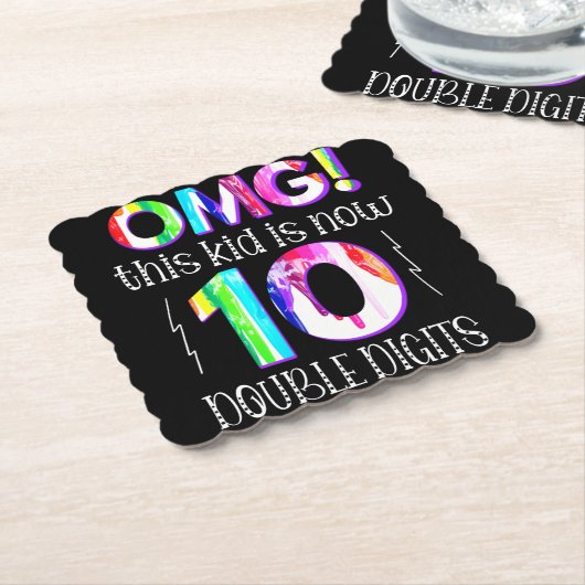 オグ！この子は今10桁のダブルデジタ絵を描ル ペーパーコースター (アングル)