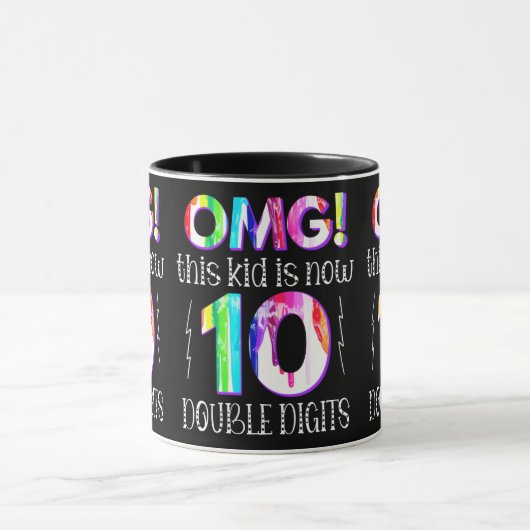 オグ!この子は今10桁のダブルデジタ絵を描ル マグカップ (中央)