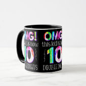 オグ!この子は今10桁のダブルデジタ絵を描ル マグカップ (正面左)