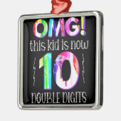 オグ!この子は今10桁のダブルデジタ絵を描ル メタルオーナメント (左)