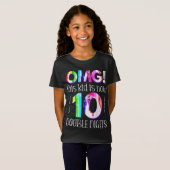 オグ！この子は今10桁のダブルデジタ絵を描ル Tシャツ (正面フル)