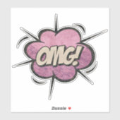 オグ！ヴィンテージ漫画ブックスチームパンクポップ・アートのアート シール (シート)