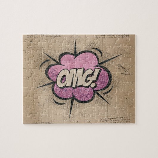 オグ！ヴィンテージ漫画ブックスチームパンクポップ・アートのアート ジグソーパズル (横)