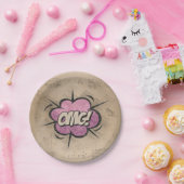 オグ！ヴィンテージ漫画ブックスチームパンクポップ・アートのアート ペーパープレート (パーティー)