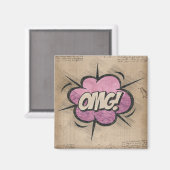 オグ！ヴィンテージ漫画ブックスチームパンクポップ・アートのアート マグネット (正面/裏面)