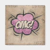 オグ！ヴィンテージ漫画ブックスチームパンクポップ・アートのアート マグネット (正面)