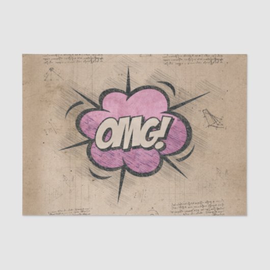 オグ!ヴィンテージ漫画ブックスチームパンクポップ・アートのアート 薄葉紙 (正面)