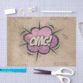 オグ！ヴィンテージ漫画ブックスチームパンクポップ・アートのアート 薄葉紙 (クラフト)