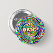 オグ！（単語を変更できる） 缶バッジ (正面&裏面)