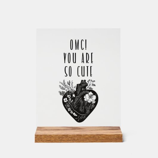 オグ！可愛い – アクリルサイン (正面)