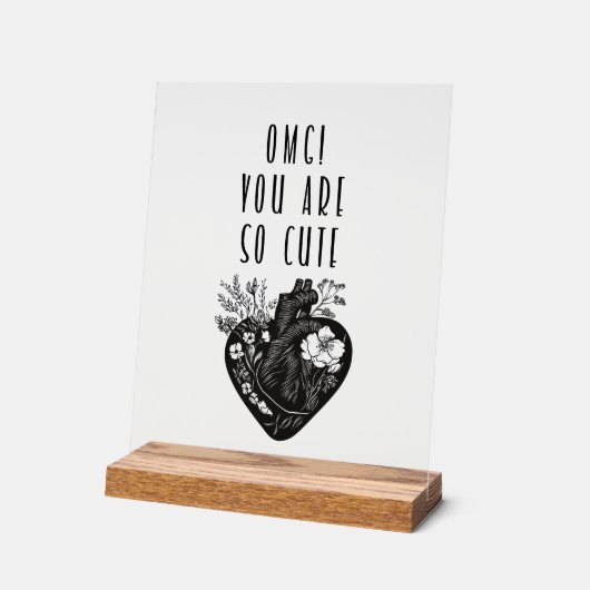 オグ！可愛い – アクリルサイン (傾斜)