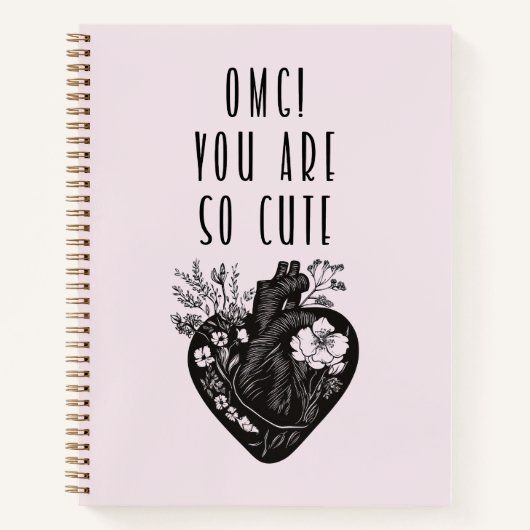 オグ！可愛い – スパイラルノート ノートブック (正面)
