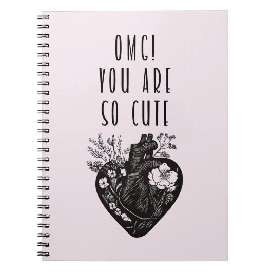 オグ！可愛い – スパイラルフォトノート ノートブック (正面)