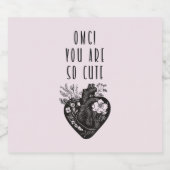 オグ！可愛い – ワイきらめくンラベル スパークリングワインラベル (シングルラベル)