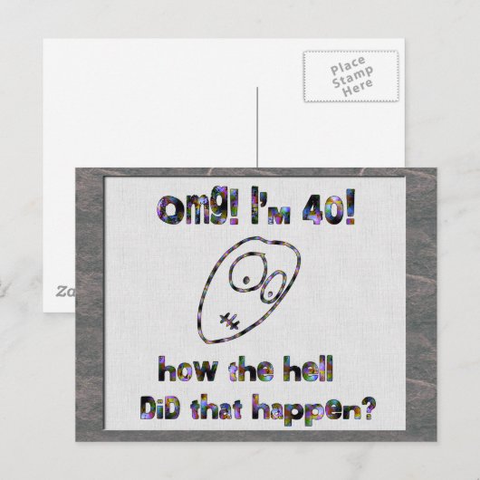 オグ！私は40歳 ポストカード (正面/裏面)
