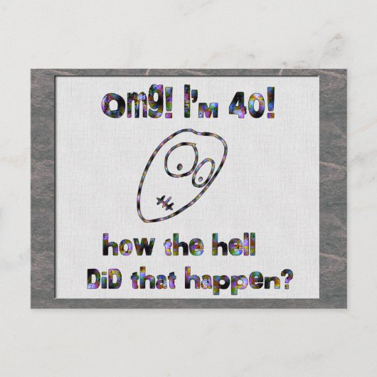 オグ！私は40歳 ポストカード (正面)
