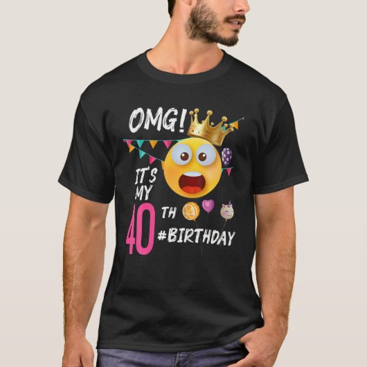 オグ！40歳の誕生日パーティー40歳の誕生 Tシャツ (正面)