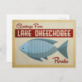 オケエコービーフィッシュヴィンテージ旅行 ポストカード (正面/裏面)