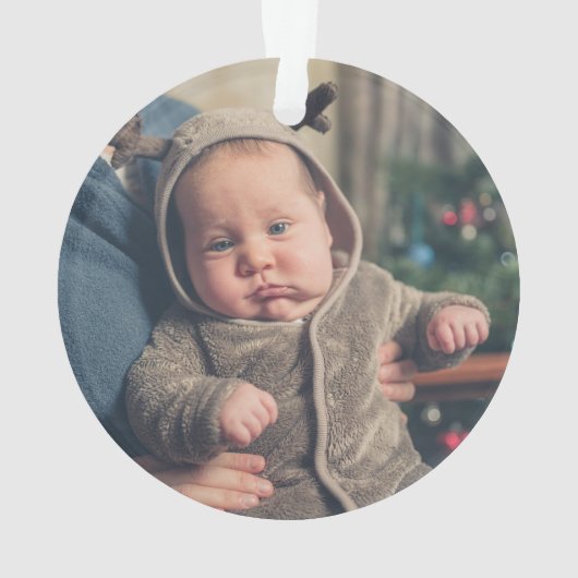 オケストクリスマスエバおもしろいーグレイ オーナメント (裏面)