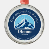 オケモコロラドスキーリゾートメダル メタルオーナメント (正面)