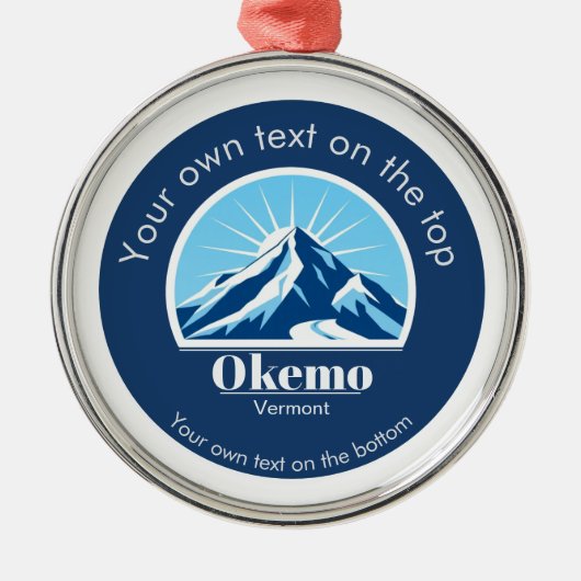 オケモコロラドスキーリゾートメダル メタルオーナメント (正面)