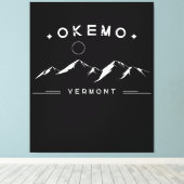 オケモ バーモントの山 キャンバスプリント (インサイチュ (ウッドフロア))