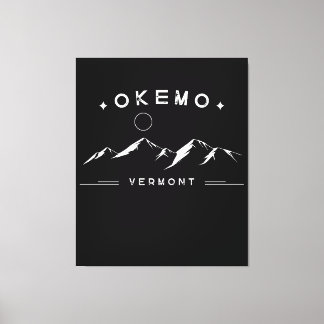 オケモ バーモントの山 キャンバスプリント