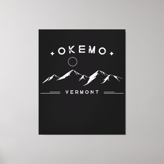 オケモ バーモントの山 キャンバスプリント (正面)