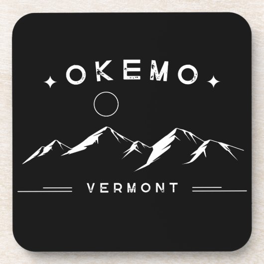 オケモ バーモントの山 コースター (正面)