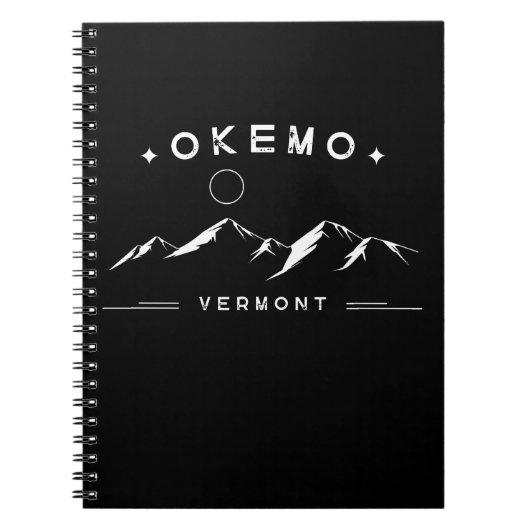 オケモ バーモント州の山 ノートブック (正面)
