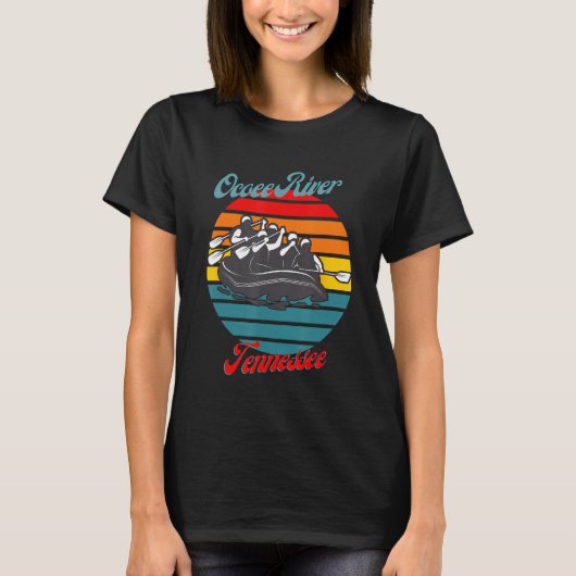 オコエリバーテネシー白水漂流カヌー Tシャツ (正面)