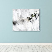 オコク火山のプルーム，アリューシャン諸島2 キャンバスプリント (インサイチュ (ウッドフロア))