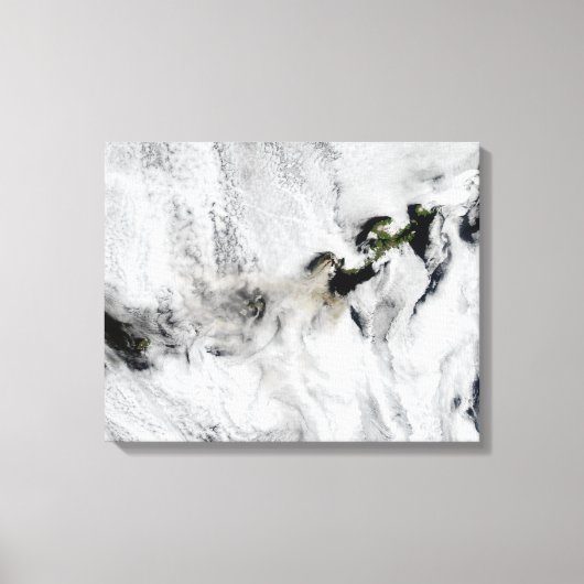 オコク火山のプルーム，アリューシャン諸島2 キャンバスプリント (正面)