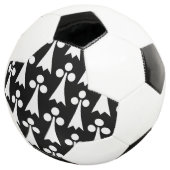 オコジョの模様, 中世模様, 黒地に白 サッカーボール (3/4)