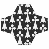 オコジョの模様, 中世模様, 黒地に白 サッカーボール (フラット)