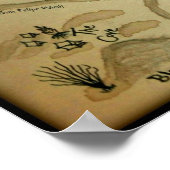 オコティヨウェルズ南カリフォルニアの宝石地図 ポスター (角)