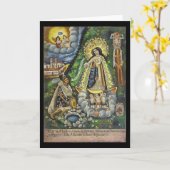 オコトラン夫人のグリーティングカード カード (黄色い花)