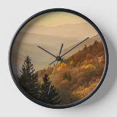 オコナルフティバレーオーバービュー |ノースカロライナ 壁時計 (正面)